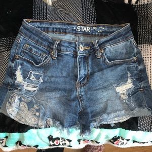 jean shorts